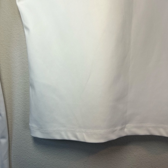 Edikted Women's Top Long Sleeve Shirt White Ivory Round Neck Stretch Soft Medium - Picture 9 of 10